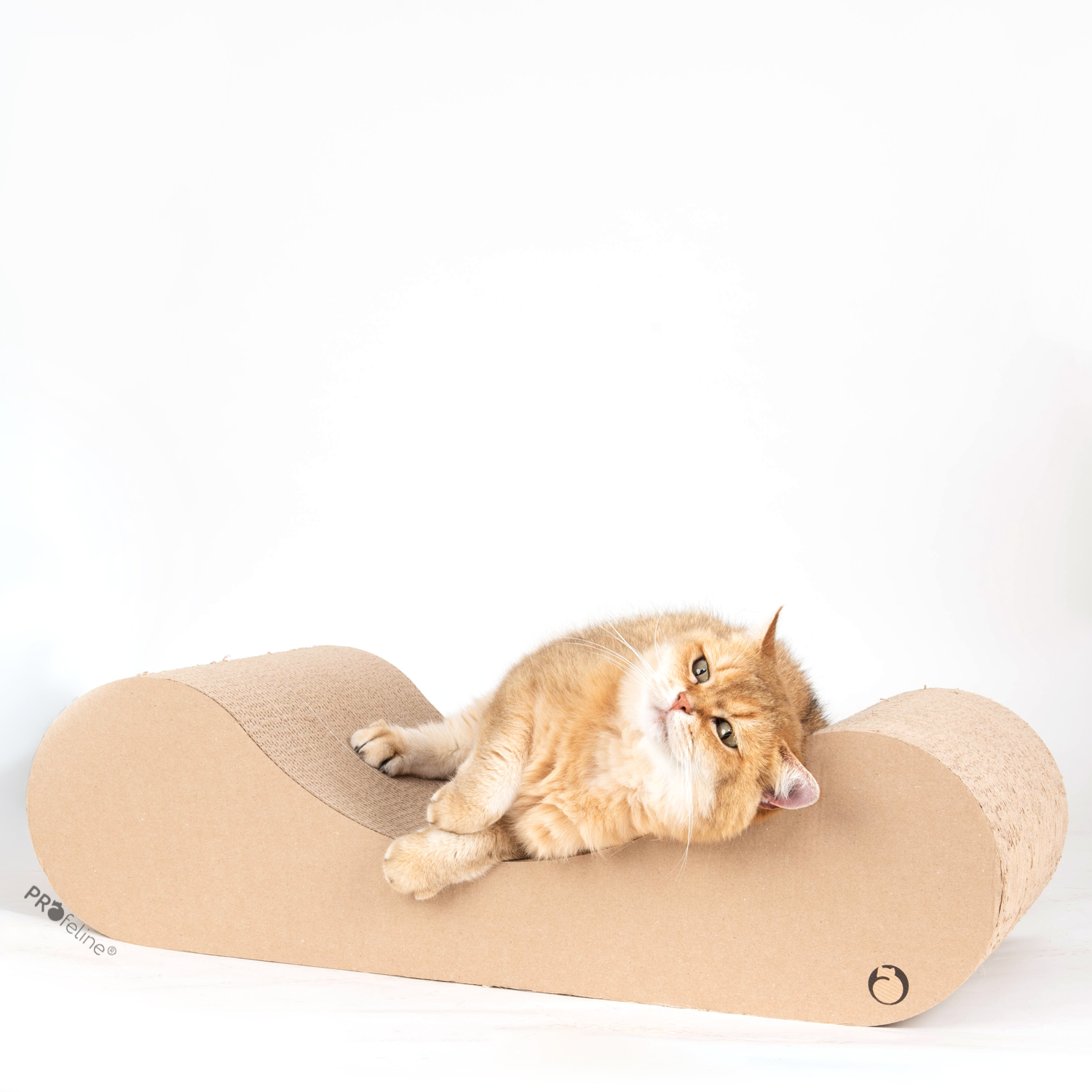 Ponte Scratching Lounge Sustainable Cardboard Cat Furniture Cats love cardboard